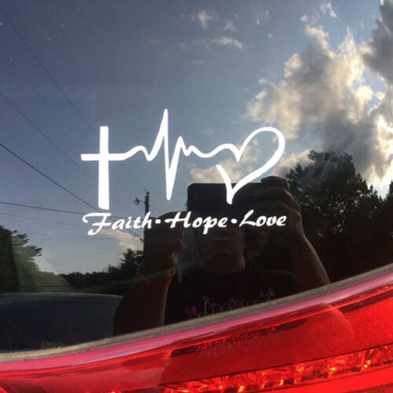 Faith hope Love Clear Background Decal Sticker